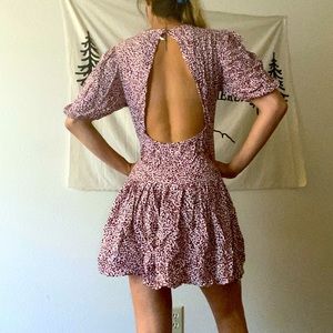 Free People Bono Puff Sleeve Mini dress